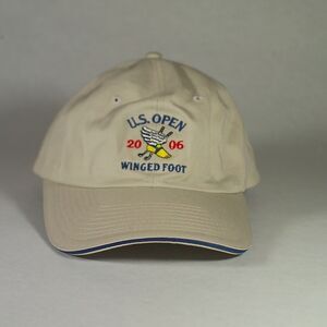 US Open Winged Foot 2006 Golf Khaki Baseball Cap Hat  Adjustable